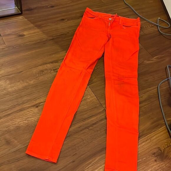 BRAND NEW J Brand Red Jeans Skinny Jeans Size 27 Pants Soft Stretch - Picture 1 of 4